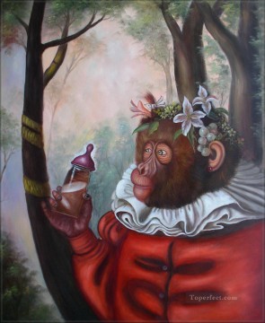  Affe Maler - Kleidung Affen im Wald